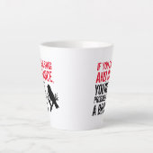 Funny Zitat: Wenn Sie können singen und tanzen ... Milchtasse (Vorderseite)