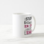 Funny Zitat zwischen IDK, IDC und IDGAF feststecke Kaffeetasse (VorderseiteRechts)
