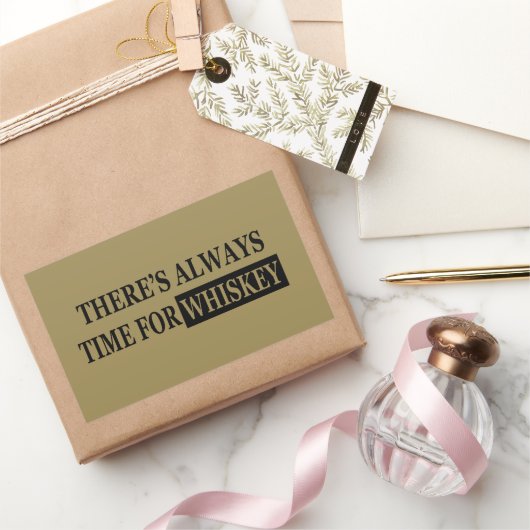 Funny Zitate über Whiskey Liebhaber Rechteckiger Aufkleber (Schenken)