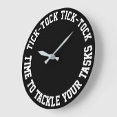 Funny Zitats Motivierend schwarze Rundwand Uhr (Winkel)