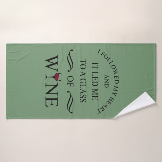 Funny zitiert berühmten Wein drinker Slogan Badehandtuch (Badehandtuch)