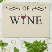 Funny zitiert berühmten Wein drinker Slogan Geschirrtuch (Gefaltet)