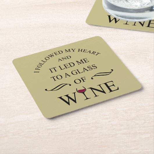 Funny zitiert berühmten Wein drinker Slogan Rechteckiger Pappuntersetzer (angewinkelt)