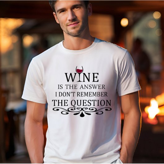 Funny zitiert berühmten Wein drinker Slogan T-Shirt
