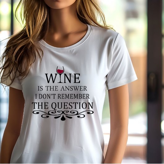 Funny zitiert berühmten Wein drinker Slogan T-Shirt