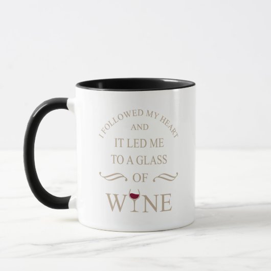 Funny zitiert berühmten Wein drinker Slogan Tasse (Links)