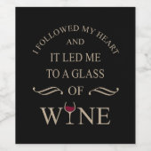 Funny zitiert berühmten Wein drinker Slogan Weinetikett (Einzelnes Label)