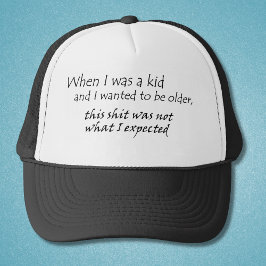 Funny zitiert Geschenke LKWer Hüte Alter Geschenk Truckerkappe