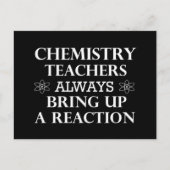 Funny zitiert über Chemielehrer Feiertagspostkarte (Vorderseite)