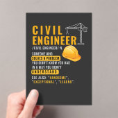 Funny Zivil Engineer Definition Akryllische Einlad Acryleinladungen (Insitu (Handheld))