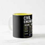 Funny Zivil Engineer Zwei-Tone-Kaffee-Tasse Zweifarbige Tasse (Vorderseite Links)