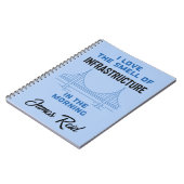 Funny Zivil Engineering Bridge Engineer Notizblock (Linke Seite)