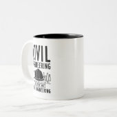 Funny Zivil Engineering Gag Engineer Graduate Zweifarbige Tasse (Vorderseite Links)