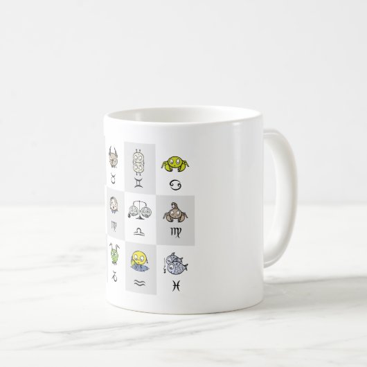 Funny Zodiac Signs Kaffeepause Tasse (VorderseiteRechts)