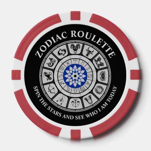 Funny Zodiac Signs Pokerchips (Vorderseite)