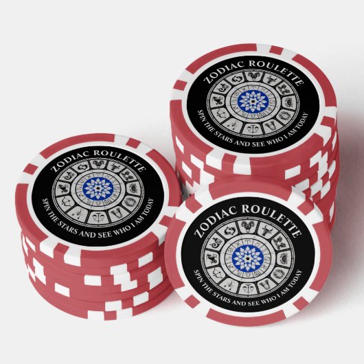 Funny Zodiac Signs Pokerchips (Stapel)