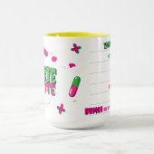 Funny Zombie Antidote Shhh... Tasse (Zentrum)