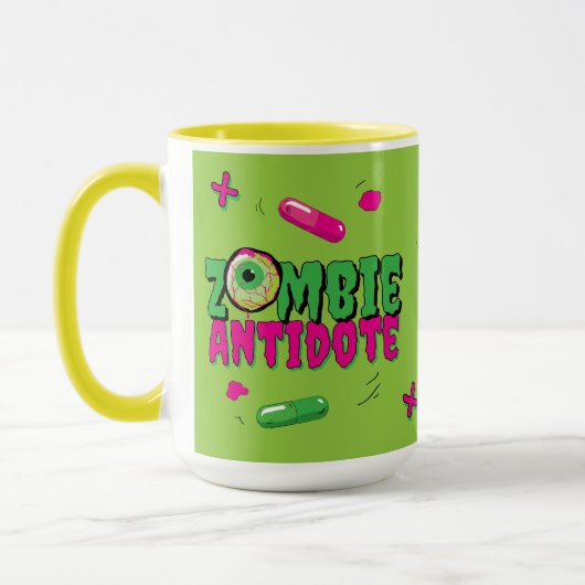 Funny Zombie Antidote.. Shhh.. Zombie Bevor ... Tasse (Links)