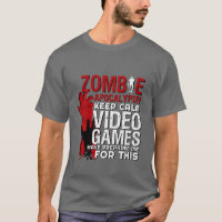 Funny Zombie Apokalypse Grunge Tshirt für Gamer