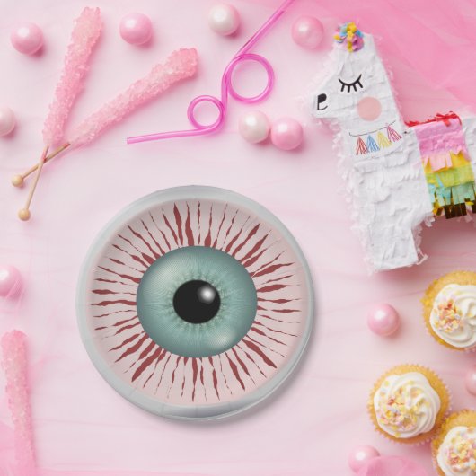 Funny Zombie-Augenpapier-Teller Pappteller (Party)