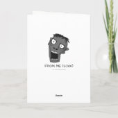 Funny Zombie Birthday Karte (Rückseite)