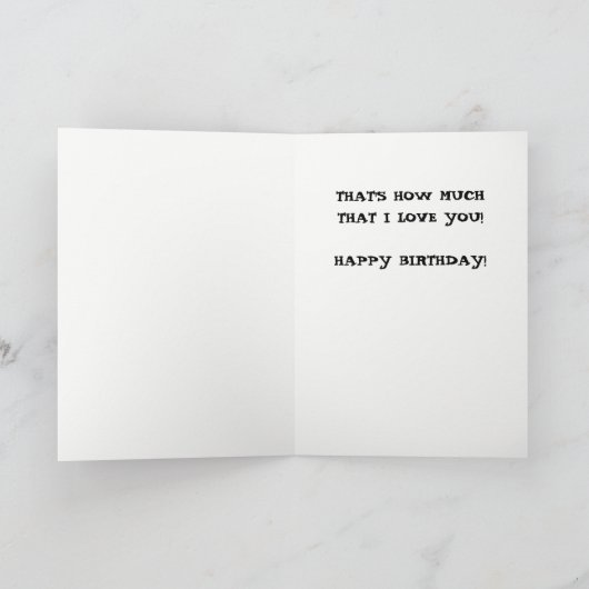 Funny Zombie Birthday Karte (Innenseite)