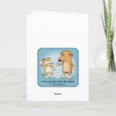 Funny Zombie Brain Furzen Halloween Karte (Rückseite)