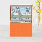 Funny Zombie Brain Furzen Halloween Karte (Gelbe Blume)