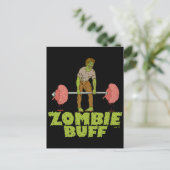 Funny Zombie Buff Weichteil Feiertagspostkarte (Stehend Vorderseite)