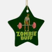 Funny Zombie Buff Weichteil Keramik Ornament (Rechts)