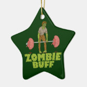 Funny Zombie Buff Weichteil Keramik Ornament (Links)