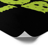 Funny Zombie Buff Weichteil Poster (Ecke)