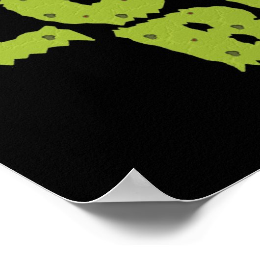 Funny Zombie Buff Weichteil Poster (Ecke)