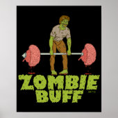Funny Zombie Buff Weichteil Poster (Vorne)