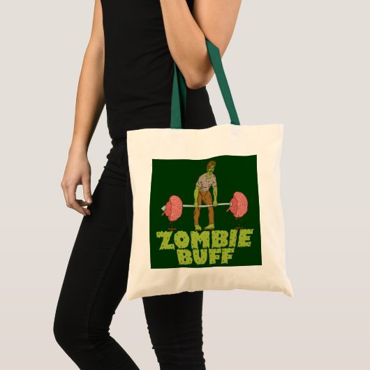 Funny Zombie Buff Weichteil Tragetasche (Vorderseite (Produkt))