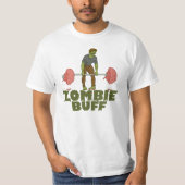 Funny Zombie Buff Weightlifter T-Shirt (Vorderseite)