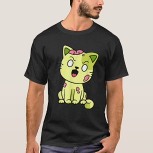 Funny Zombie Cat Halloween Meow Niedlich Monster G T-Shirt