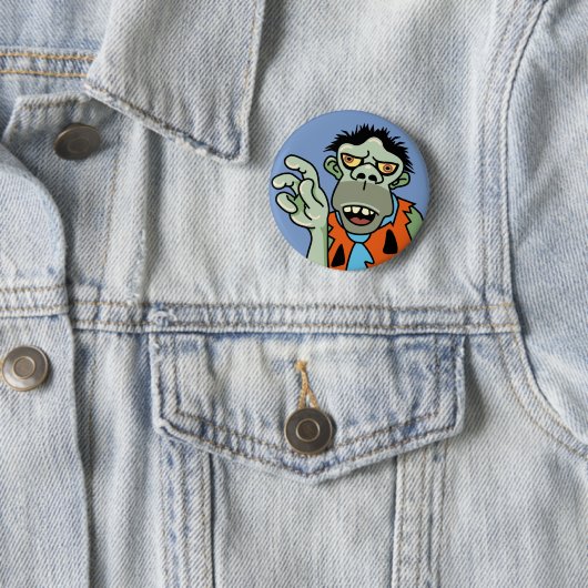 Funny Zombie Caveman Button (Beispiel)