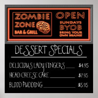 Funny Zombie Dessert Lady Fingers Blood Pudding