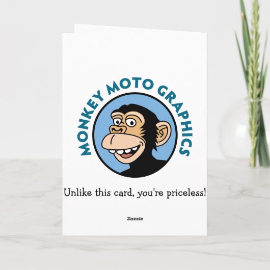 Funny Zombie Geburtstag Karte (Rückseite)