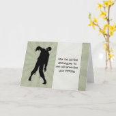 Funny Zombie Geburtstagskarte mit Sunburst Karte (Gelbe Blume)