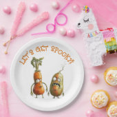 Funny Zombie Gemüse Halloween Pappteller (Party)