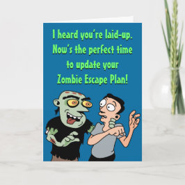 Funny Zombie Get Well Card Feiertagskarte