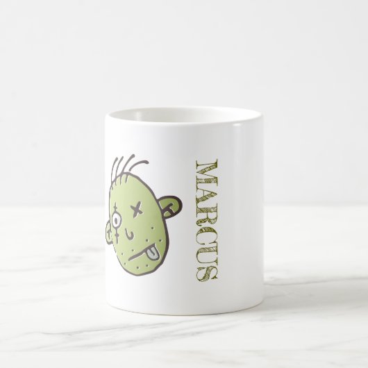 Funny Zombie halloween Kaffeetasse (Mittel)