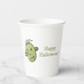 Funny Zombie halloween Pappbecher (Vorderseite)