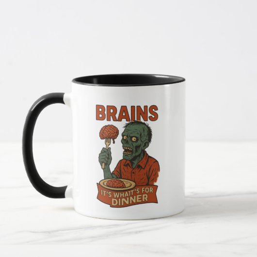 Funny Zombie Halloween Tasse (Links)