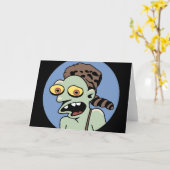 Funny Zombie Hillbilly Grußkarte Karte (Gelbe Blume)