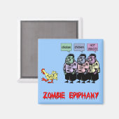 Funny Zombie Magnet (Vorderseite/Rückseite)