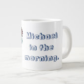 Funny Zombie Man am Morgen Jumbo-Tasse (Vorderseite Rechts)