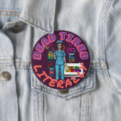 Funny Zombie Nurse "Tote Müde wörtlich" Med Gesche Button (Beispiel)